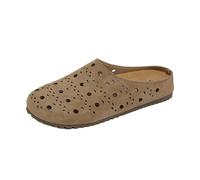 Long Slipper Socks for Women Simple Slip On Soft Sole Toe Slippers (Khaki, 4.5)