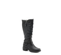 Long Slouch Boots Pavers Black 7
