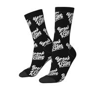 Long Socks Break The Rules Work Socks Wicking Golf Socks Knitting Dress Socks 40Cm For Mother'S Day, Mens, Aldult