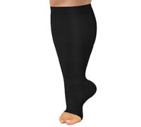 Long Socks for Women Stretchy Cotton Thigh High Girls Walking Hiking Cycling Cushioned Sole Work Sports and School Uniform