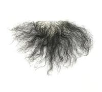 Long Soft Fake Pubic Hair Men Women Breathable Adhesive Synthetic Fake Private Hair Accessory for Doll Forked Fake Mustache Wig
