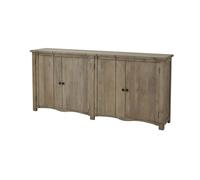 Long Solid Mango Wood Sideboard with 4 Doors - Copgrove