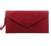Long & Son Women's Envelope Style, Wristlet, Shoulder, Clutch Bags. 120343 (Dark Red), M