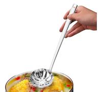Long Soup Spoon,Stainless Steel Soup Spoon for Kitchen - Heat Resistant Ergonomic Grip Meal Prep Utensil for Chinese Cuisine Hot Pot Restaurant Commercial Wedding