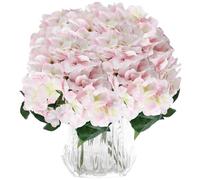 Long Stem Artificial Flowers Pink - Hydrangea Bouquet Flower Realistic Hydrangeas Bouquets for Wedding Home Hotel Party Decoration Floral Arrangement 1113