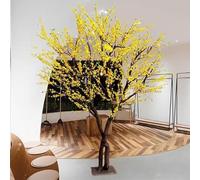 Long Stem Artificial Jasmine Flowers Tall Fake Flower Trees Faux Jasmine Plants for DIY Floral Art Plant Home Office Party Decoration 1.8m