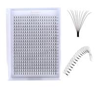 Long Stem Premade Eyelash-400 Fans,0.07 10D Volume Fans Lashes Extension,8-15mm Mix Length Large Tray (400fans-10D 0.07 Long stem 8-15mm mix, D Curl)