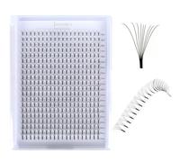 Long Stem Premade Eyelash-400 Fans,0.07 9D Volume Fans Lashes Extension,8-15mm Mix Length Large Tray (400fans-9D 0.07 Long stem 8-15mm mix, D Curl)