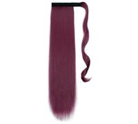 Long Straight Wrap Around Clip in High Ponytail Hair Extensions