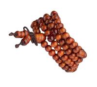 Long Strands Wood Bead Craft from Wood Symbolizing Tranquility and Strength for Daily Wear and Prayer Beads