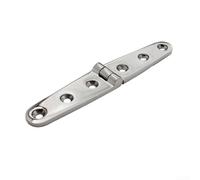 Long Strap Cast Hinge for Marine Applications, Solid 316 Stainless Steel Plate, Suitable for Boat Decks, Lockers, Toolboxes, and Casement Doors