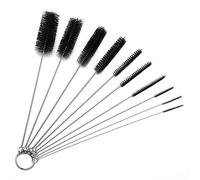 Long Straw Brush, Nylon Pipe Tube Cleaner 8.2-ihch 10 Different Diameters Set of 10