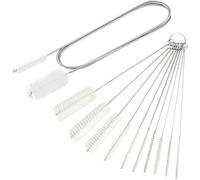 Long Straw Cleaner Brush Extend 155cm, Extra Wide 10mm diam Straw Brush, Long Pipe Cleaners for Sippy Cup, Tumbler, Baby Bottle and Tube, Drinking Straw Cleaning Brush Set 11 Pack