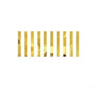 Long strip acrylic wall ers with peel and for modern mirror effect decoration on walls, customizable to different layouts, 10 pcs set (5cm*30cm*10pcs Gold)