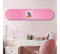 Long Strip Felt Bulletin Board for Wall Decor, Self Adhesive Foldable Felt Display Tiles for Photos Memo Strip Jewelry Organizer, DIY Corkboard Alternative Pin Panel (35x120cm(13.8x47in),Pink)