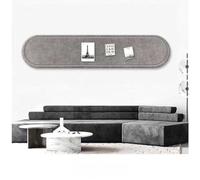 Long Strip Felt Bulletin Board for Wall Decor, Self Adhesive Foldable Felt Display Tiles for Photos Memo Strip Jewelry Organizer, DIY Corkboard Alternative Pin Panel (35x120cm(13.8x47in),Gray)