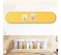 Long Strip Felt Bulletin Board for Wall Decor, Self Adhesive Foldable Felt Display Tiles for Photos Memo Strip Jewelry Organizer, DIY Corkboard Alternative Pin Panel (40x120cm(15.8x47in),Yellow)