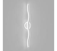 Long Strip Led Wall Light Fixture White Modern Nordic Metal Wall Sconce, Waving Shape for Living Room Bedroom Porch Hallway Bathroom Vanity