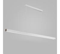 Long Strip Lights Kitchen Island, Modern Linear Led Hanging Lamp Aluminum Minimalist Lighting for Dining Room Office(White(Stepless),80Cm/31.49In)/White(4000K)/120Cm/47.24In