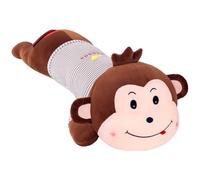 Long strip monkey plush toy,hugging lying monkey plushies,stretch fabric rag doll,down cotton filling stuffed animals,soft and cute bed sleeping pillow,throw pillow
