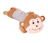 Long strip monkey plush toy,hugging lying monkey plushies,stretch fabric rag doll,down cotton filling stuffed animals,soft and cute bed sleeping pillow,throw pillow