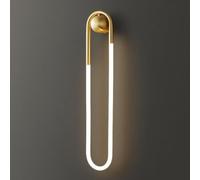 Long Strip Wall Lights Indoor Led Sconce Modern Acrylic Wall Lamp Bedroom Bedside Wall Mounted Light, 3 Color Mode Wall Lighting Fixture for Living Room Hallway/D/45Cm