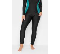 Yours Long Swim Leggings - Women's - Plus Size Curve Black
