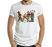 LONG TA chengde Banana Splits T-Shirt Cartoon Kids 80s 90s TV Vintage Movie Film Retro Mens White XL