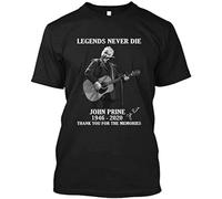 LONG TA John-Legends-Never-Die-1946-2020-Prine-Signature-Mug-Vintage-T-Shirt-Gift-Tee-for Black L