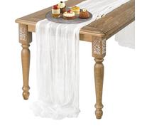 Long Table Runner | Thin Romantic Party Cloth Runner - 71 x 35 Inch Tablecloth Runner for Birthday Party Baby Shower