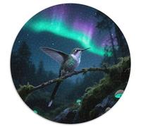 Long-tailed Sylph 1000 Piece Round Puzzle For Mind Training Family Inclusion Fine Motor Skills Team Building Bird Game Night Gathering Centrepiece 1000pcs (67.5x67.5cm)