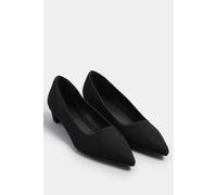 Faux Suede Block Heel In Standard Fit Long Tall Sally Black 10