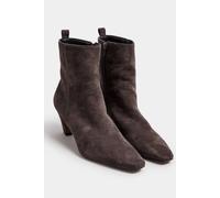Long Tall Sally Women's Heeled Ankle Boots in Dark Brown | Size: 9 Long Tall Sally Dark Brown 9