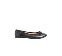Faux Suede Ballerina Pumps Long Tall Sally Black 8