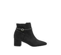 Long Tall Sally Women's Buckle Detail Ankle Boots In Standard Fit in Black | Size: 11