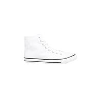 Long Tall Sally - LTS Canvas High Top Trainers in Standard Fit - Women's White