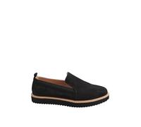 Long Tall Sally - LTS Faux Suede Slip-On Loafers in Standard Fit - Women's Black