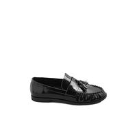 Long Tall Sally - LTS Patent Tassel Flat Loafers - Women's Black