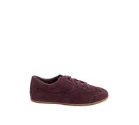 Long Tall Sally Women's Retro Faux Suede Trainers In Standard Fit in Burgundy | Size: 7
