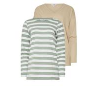 Long Tall Sally - LTS Tall 2 Pack Brown & Sage Green Long Sleeve T-Shirts - Women's