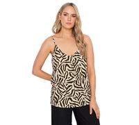 Long Tall Sally - Lts Tall Animal Print Button Vest Top - Women's