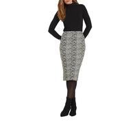 Long Tall Sally - LTS Tall Beige Brown Leopard Print Pencil Skirt - Women's