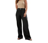 Long Tall Sally - LTS Tall Belted Wide Leg Cargo Trousers - Women's Black