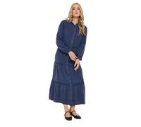 Long Tall Sally Women's Tall Acid Wash Dress in Dark Navy | Size: 20 Long Tall Sally Dark Navy 20