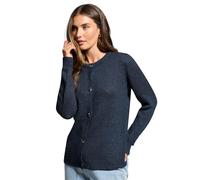 Long Tall Sally - LTS Tall Blue Knitted Button Cardigan - Women's