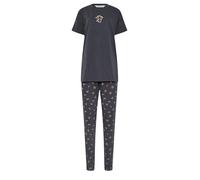 Long Tall Sally - Lts Tall Blue 'Mon Cheri' Slogan Pyjama Set - Women's