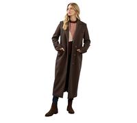 Long Tall Sally - Lts Tall Brown Longline Maxi Coat - Women's