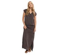 Long Tall Sally - LTS Tall Chocolate Acid Wash Grown Sleeve Shirt - Women's