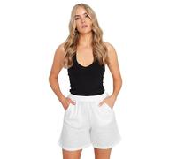 Long Tall Sally - LTS Tall Cotton Shorts - Women's White
