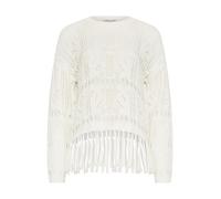 Long Tall Sally - LTS Tall Crochet Tassel Jumper - Women's White